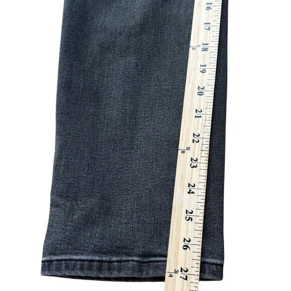 Everlane Jeans Women's 28 Regular Slim Washed Black Cigarette Leg Button Fly - Picture 3 of 7
